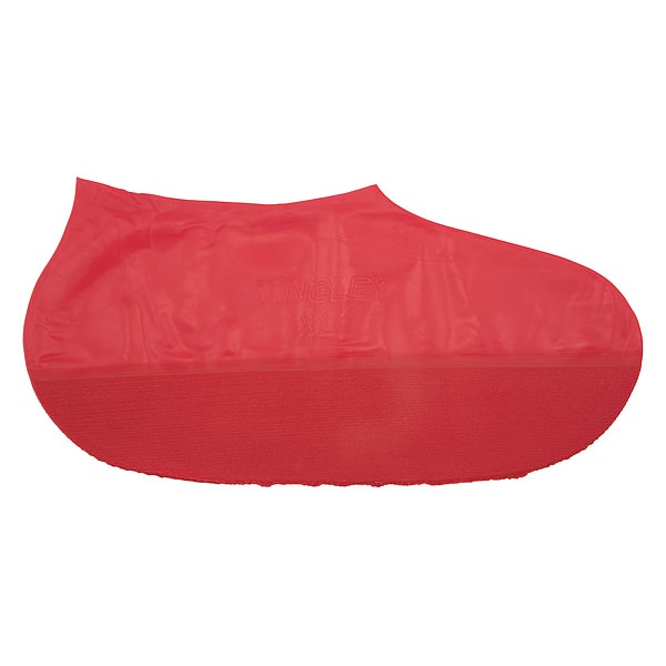 Tingley Disposable Shoe Cover, Natural Rubber Latex, Red, , 9 - 6332