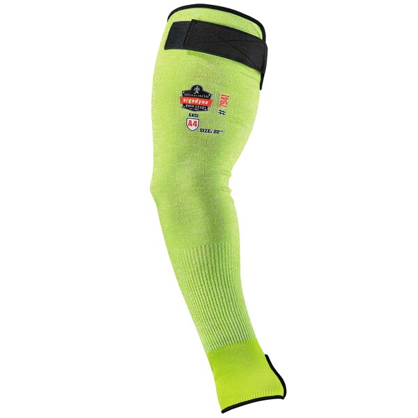 Ergodyne 22" Lime Cut-Resistant Protective Arm Sleeve Pair, PK144 - 7941CAPR22