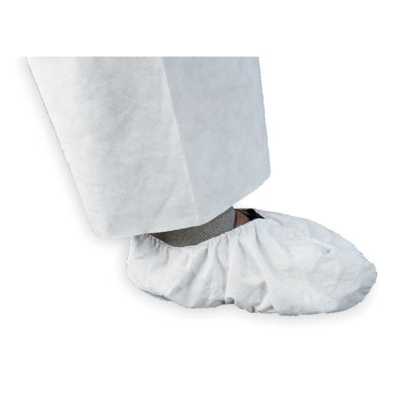 Kleenguard Shoe Covers, Microporous Film Laminate, White, Slip Resistant Sole: No , Universal - 44490