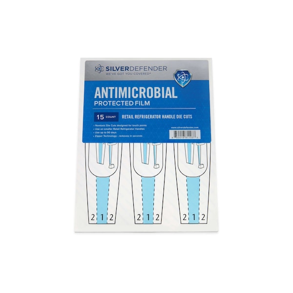 Cinta de película antimicrobiana Silver Defender, 10"Lx2.3"W, 75 piezas - DC-027-CR-BX
