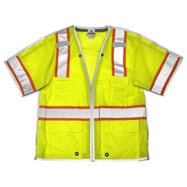 Kishigo S, Lime, Class 3, Premium Brilliant Series Breakaway Vest - 1552B-S
