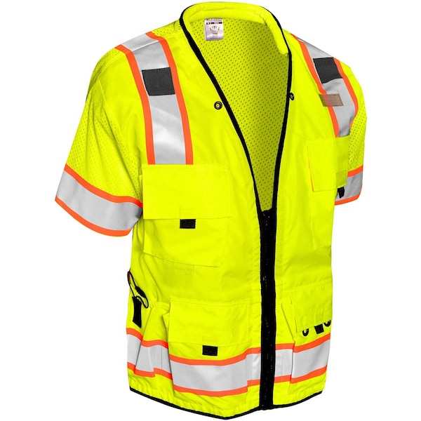 Kishigo L, Lime, Class 3, Professional Surveyors Vest - S5010-L