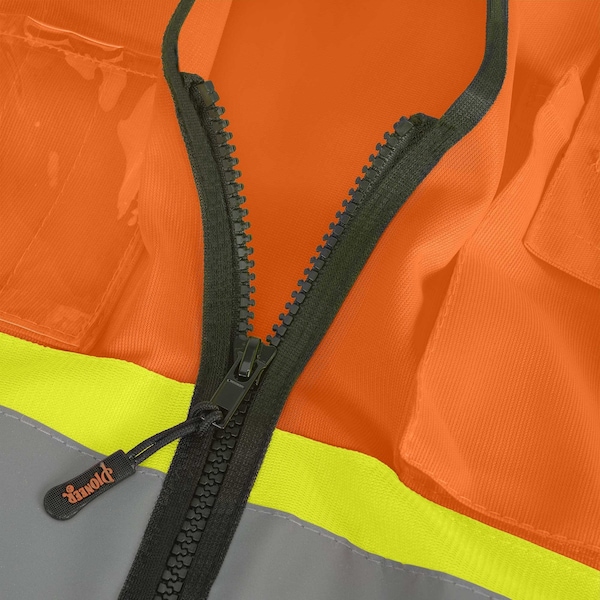 Pioneer Solid Vest w/Black Bottom, Orange, Small - V1020251U-S/M