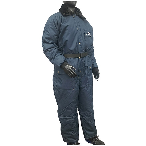 Polar Plus Coverall, Nylon, 10 oz Fabric Weight, 32 in Inseam, Navy, S - 22013-RSMLB