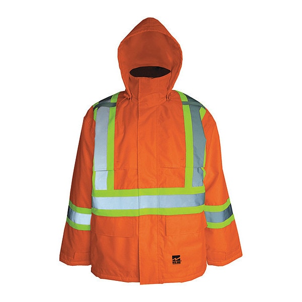 Open Road Jacket, Polyester/PU, Hi-Viz Orange, 3XL - 6326JO-XXXL