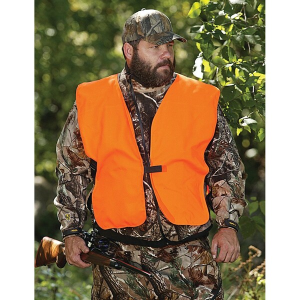 Allen Co Adult Big Man Blaze Orange Hunting/Safety Vest, Fits up to 60-in. Chest Large - 15753