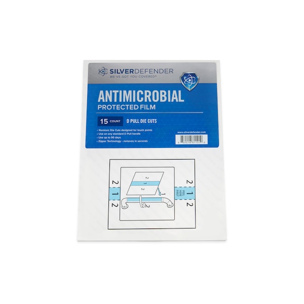 Película autolimpiante antimicrobiana Silver Defender (troquelada para asas en D) - DC-001-DP-5