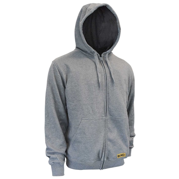 Dewalt Unisex DEWALT(R) Unisex Heated French Terry Cot, Heather Gray, Heats Up to 9 hr. , 20 2X - DCHJ080B-2X