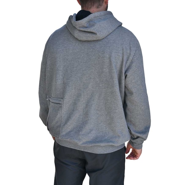 Dewalt Unisex DEWALT(R) Unisex Heated French Terry Cot, Heather Gray, Heats Up to 9 hr. , 20 2X - DCHJ080B-2X