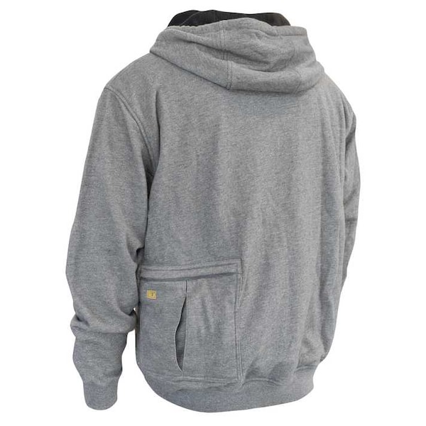 Dewalt Unisex DEWALT(R) Unisex Heated French Terry Cot, Heather Gray, Heats Up to 9 hr. , 20 2X - DCHJ080B-2X