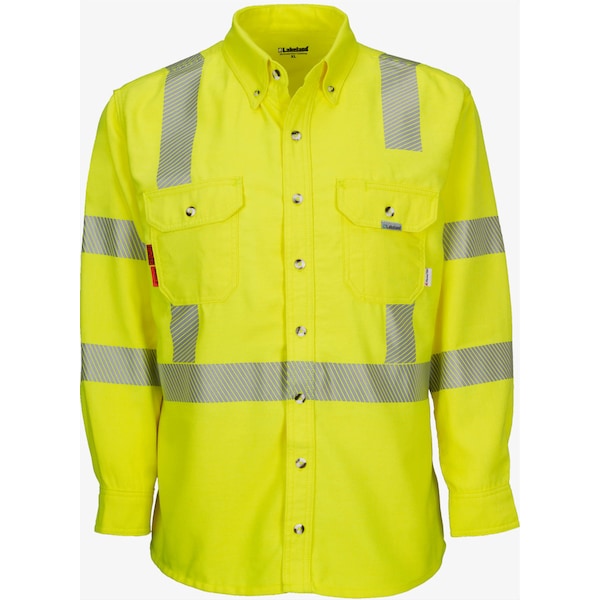 Lakeland Westex DH FR Shirt, Hi-Vis, XL - ISH65DH29RT-XL