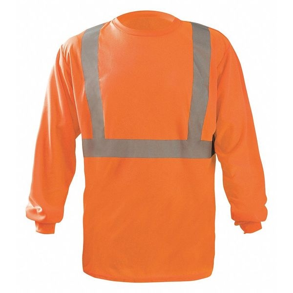 Occunomix Long Sleeve T-Shirt, XL, ANSI Class 2 - LUX-LST2BX-OXL