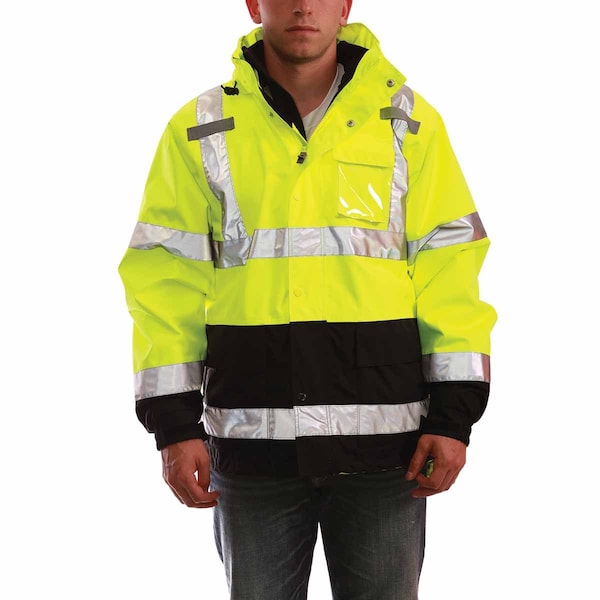 Tingley Tingley Icon ANSI Class 3 Fleece Lined Hi-Vis Rain Jacket - J24172.LG