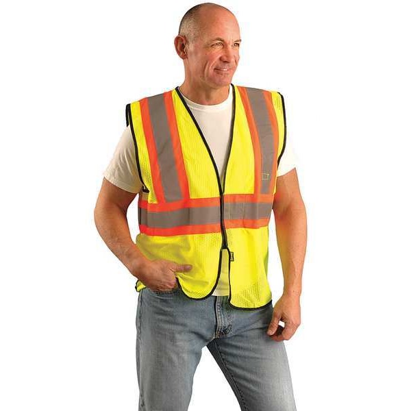 Occunomix Vest, S/M, Yellow, 42", 29" L - ECO-GC2T-YS/M