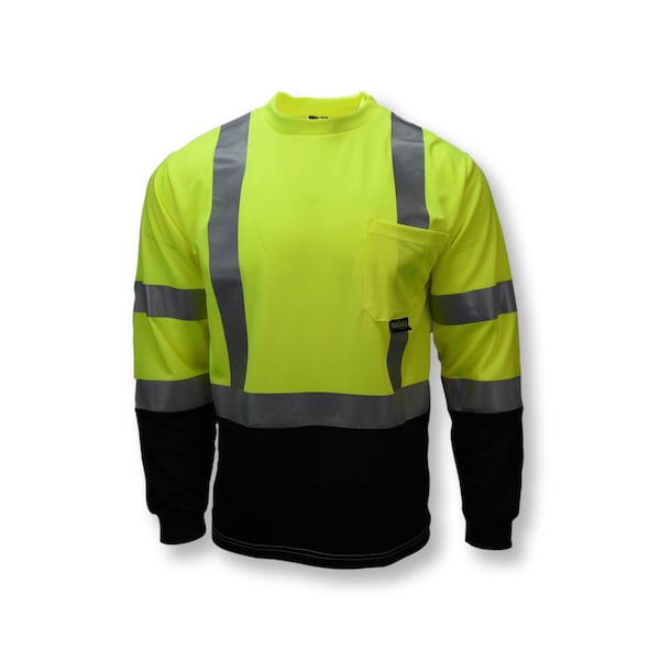 Radians Radians ST21B Type R Class 3 Long Sleeve Black Bottom T-Shirt - ST21B-3PGS-M
