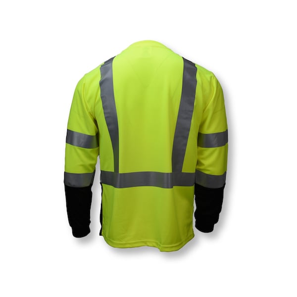 Radians Radians ST21B Type R Class 3 Long Sleeve Black Bottom T-Shirt - ST21B-3PGS-M
