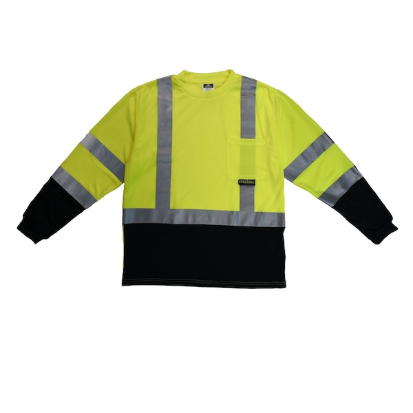 Radians Radians ST21B Type R Class 3 Long Sleeve Black Bottom T-Shirt - ST21B-3PGS-M