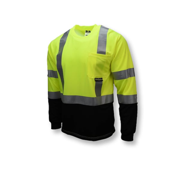 Radians Radians ST21B Type R Class 3 Long Sleeve Black Bottom T-Shirt - ST21B-3PGS-M