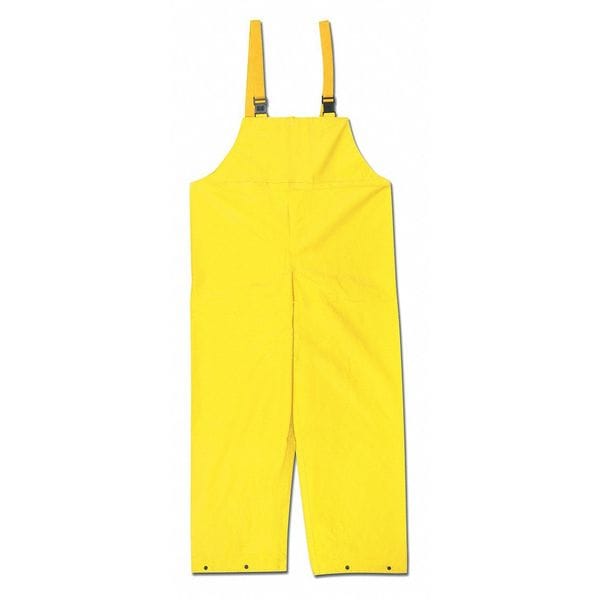 Mcr Safety Concord .35Mm Neoprene Nylon Bib Over, L, Neoprene/Nylon, 31" Inseam, 48" Waist, Yellow, L - 800BFL
