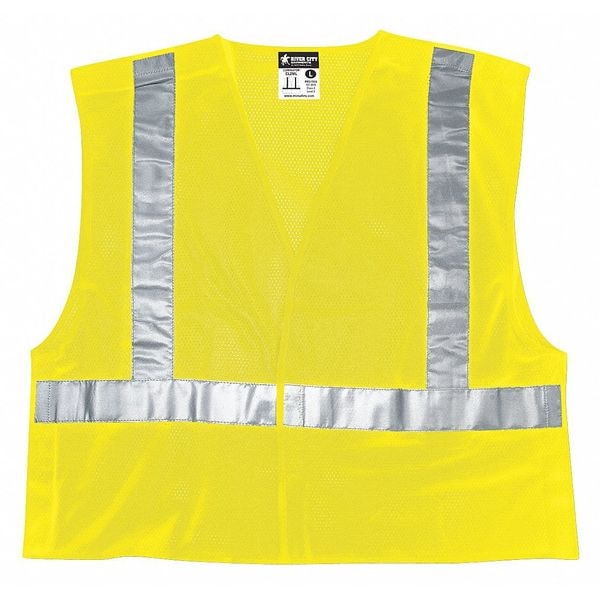 Mcr Safety Tear Away Safety Vest, L - CL2MLL