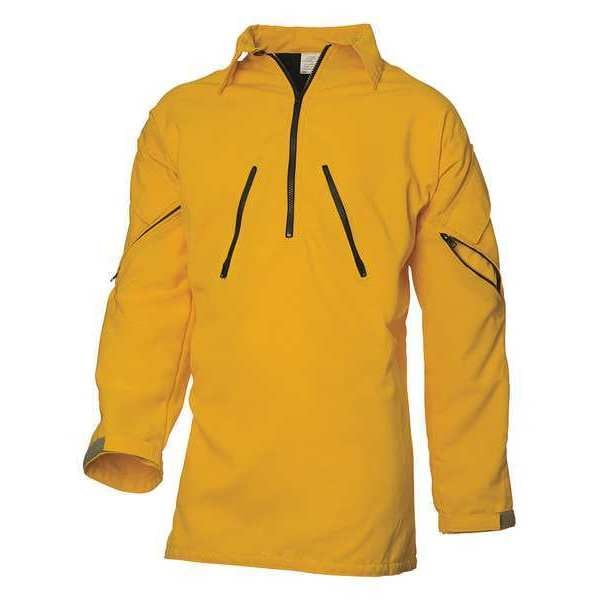 Coaxsher Wildland Fire Shirt, 2XL, Yellow, Zipper - FC105-XXL