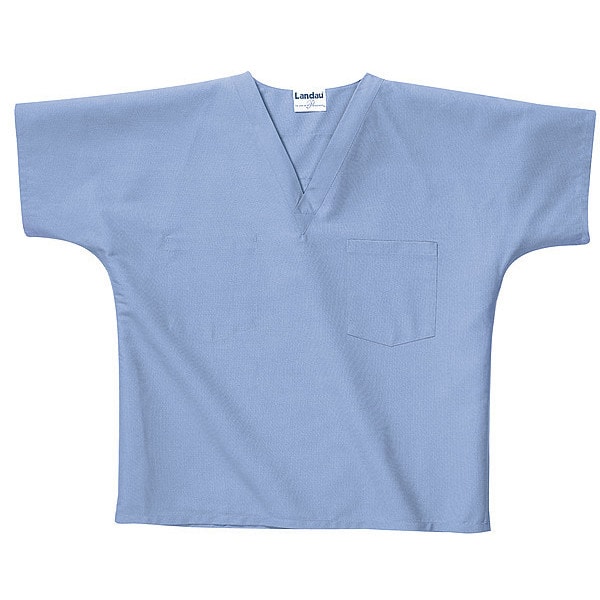 Landau Scrub Shirt, Unisex, M, Blue - 7502BCPMED