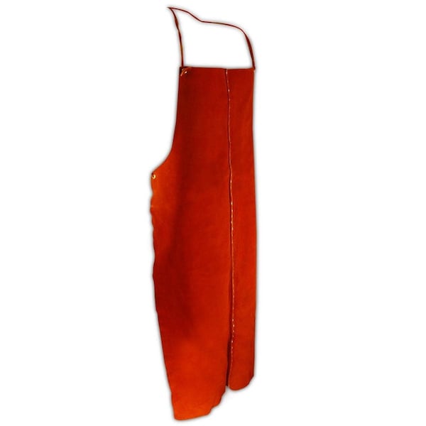 Magid Weld Pro 24 x 48 Tan Leather BibStyle Apron - 100T-48