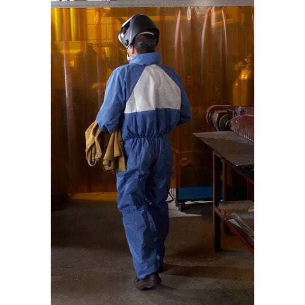 3M Disposable Coveralls, Hooded, 4XL, SMMS, Zipper, Knit Cuff, Elastic Ankle, Serged Seam, 25 PK - 4530-BLK-4XL