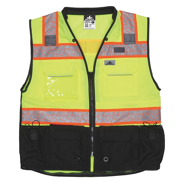Mcr Safety High Visibility Vest, XL Size, Unisex - PSURVCL2LSXL