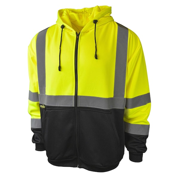 Radians Radians SJ01B-3 Class 3 Color Blocked Hooded Sweatshirt - SJ01B-3ZGS-XL