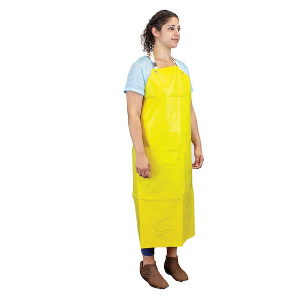 Safe Handler Heavy Duty Nitrile Industrial Apron, Yellow, OSFM - BLSH-HDS-HYNI-AP1Y