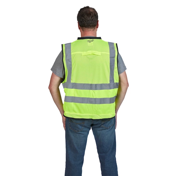 Milwaukee Tool Class 2 High Visibility Yellow Performance Safety Vest - L/XL - 48-73-5042