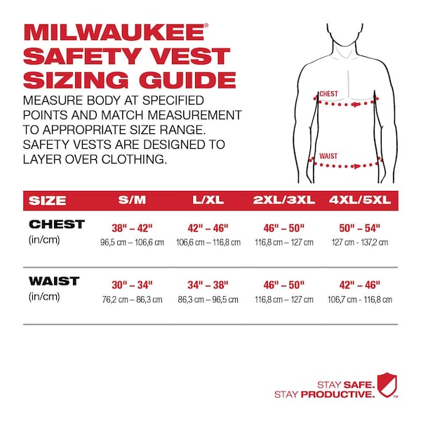 Milwaukee Tool Class 2 High Visibility Yellow Performance Safety Vest - L/XL - 48-73-5042
