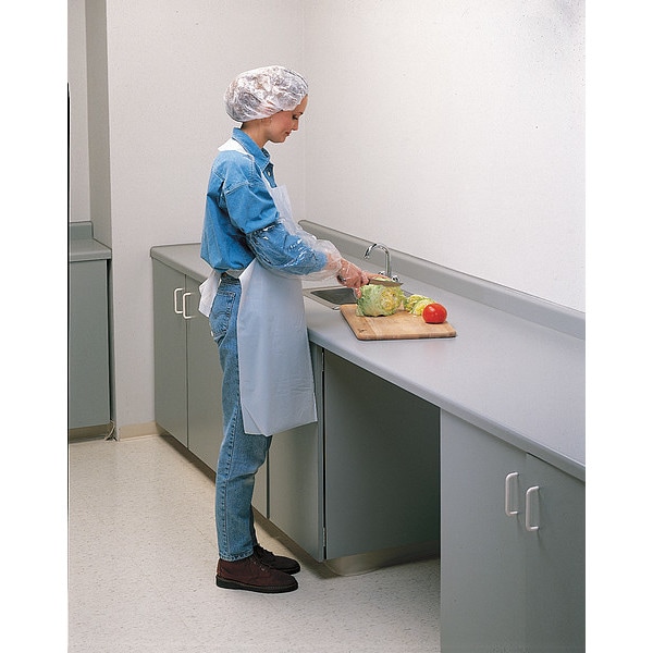 Condor Disposable Sleeve, Universal, Polyethylene, Elastic Cuff, Welded Seam, 100 PK - 4XUA1