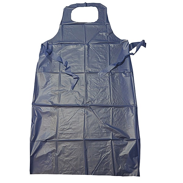 West Chester Protective Gear Bib Apron, 45inLx36inW, Blue, 6 mil, PK12 - UE6B-45
