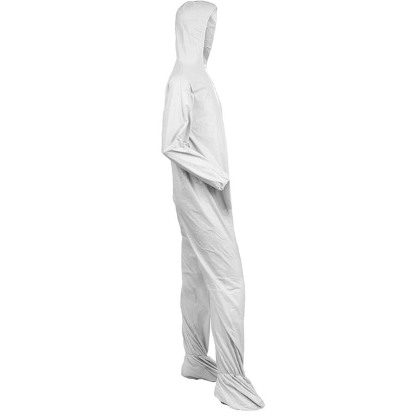 Kleenguard Disposable Coveralls, Hooded, L, KleenGuard(TM) A40, Zipper, Elastic Cuff, Elastic Ankle, 25 PK - 44333