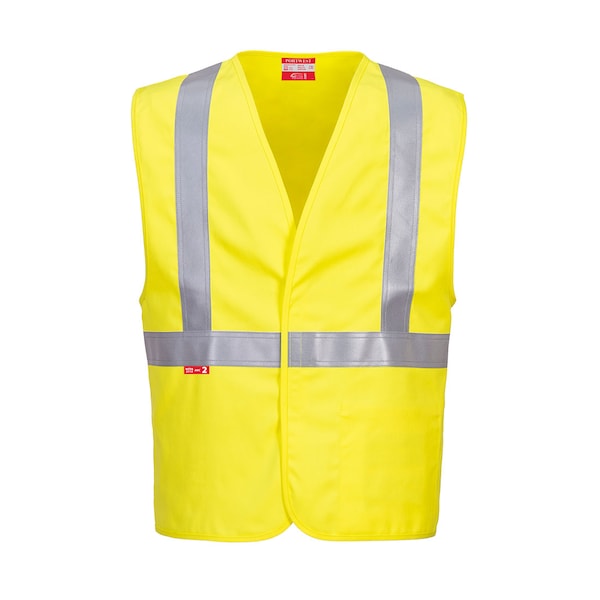 Portwest Hi-Vis FR Safety Vest 4XL Class 2 , Hook and Loop 1 Pockets - UFR23