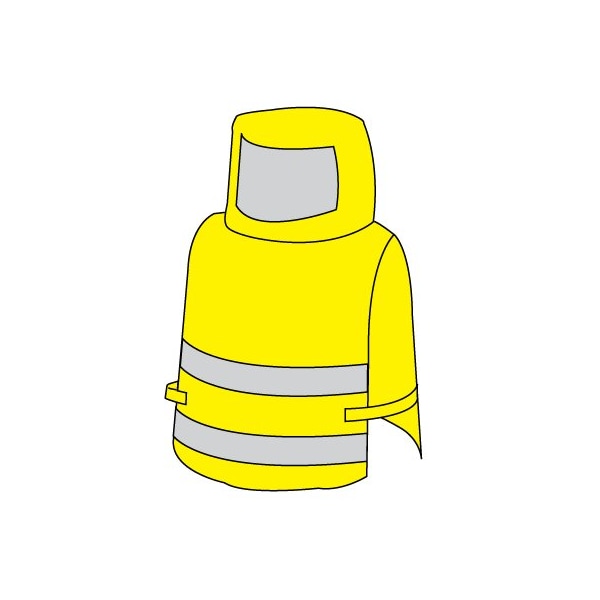 Kappler DuraChem 200 Overhood, HiVis Yellow - D2H758HYOSFM