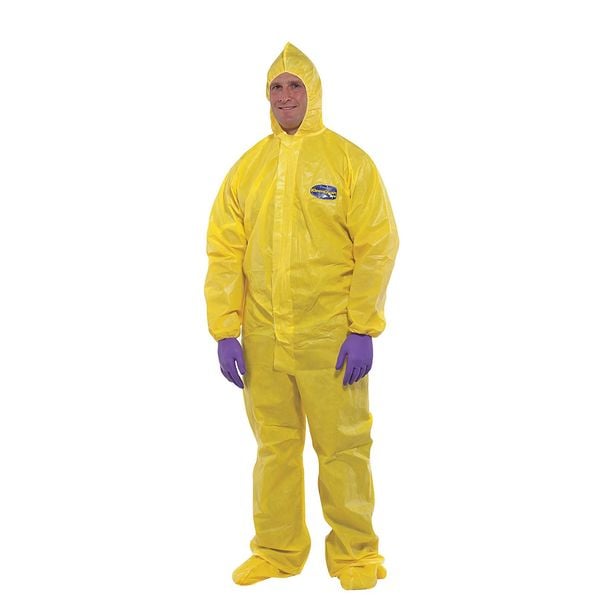 Kleenguard Disposable Coverall, Hooded, 3XL, KleenGuard(TM) A70, Zipper, Elastic Cuff, Elastic Ankle, 12 PK - 00686