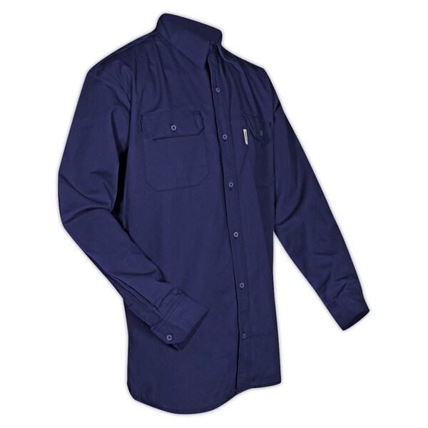 Magid DualHazard 70 oz FR 8812 Navy Work Shirt - SBN70DHXXXL