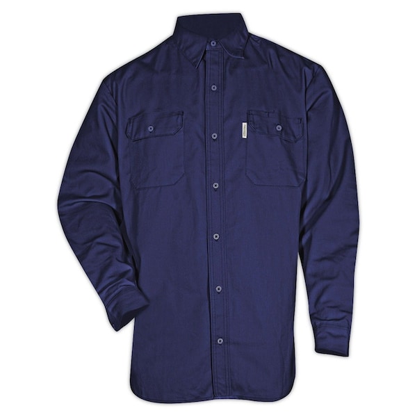 Magid DualHazard 70 oz FR 8812 Navy Work Shirt - SBN70DHXXXL
