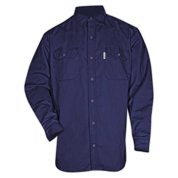 Magid DualHazard 70 oz FR 8812 Navy Work Shirt - SBN70DHXXXL