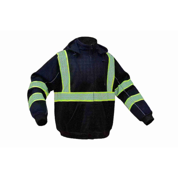 Gss Safety Class 3 Two Tone Zipper Front Sweatshirt - 7009-XL