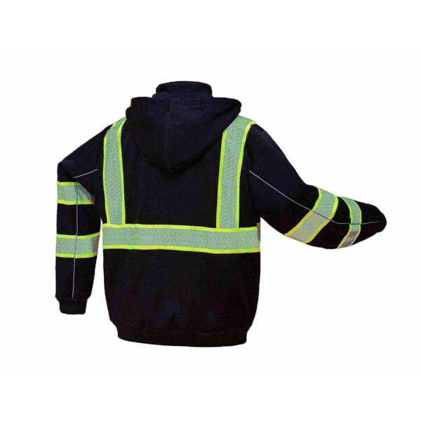 Gss Safety Class 3 Two Tone Zipper Front Sweatshirt - 7009-XL