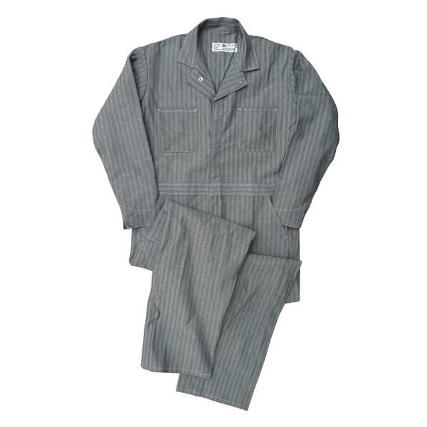 Vf Workwear CC14 Coverall, Cotton, 8.5 oz Fabric Weight, 31 1/2 in Inseam, Blue, 52 Regular - CC14PB RG 52