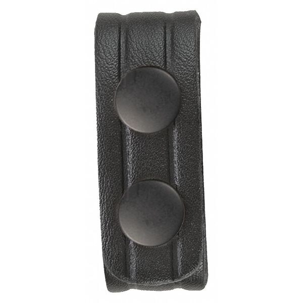 Heros Pride Belt Keeper, Synthetic Leather, Black, Universal, Snap - 1499PB