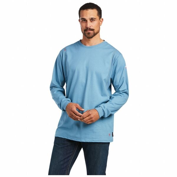Ariat Men's FR Durastretch Work Shirt, 8.9 cal/sq cm, 3XLT, AC Crew - 10039398
