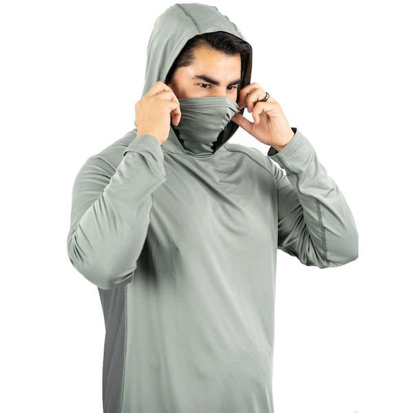 Mobile Cooling Men's Drirelease Mobile Cooling Hoodie, Morel Gray, MD - MCMT03340321