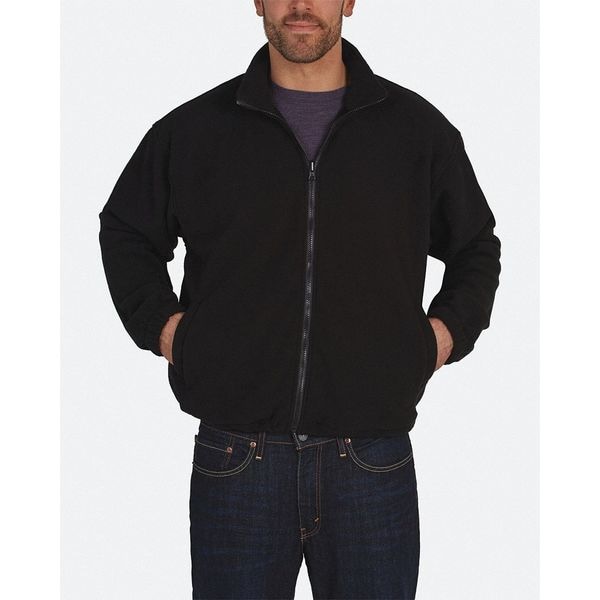 Utility Pro Hi-Vis Bomber Jacket, Teflon Fabric, Class 3 Black/Yellow, 3XL - UHV563X-3X-YB