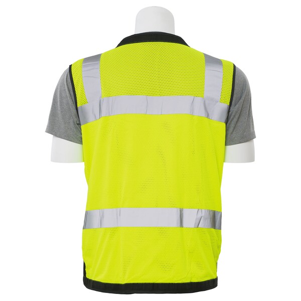 Deltaplus Safety Vest, Mesh, Surveyor, Hi-Viz, Lime, XL - 61233